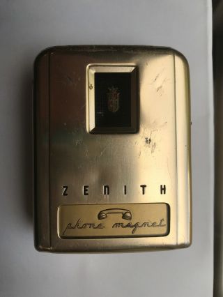 Vintage Zenith Royal T Hearing Aid Antique With Steampunk Potential Early 1950s