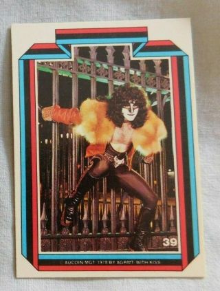 1978 Donruss Kiss Series 3 Eric Carr Trading Card 39 Nm
