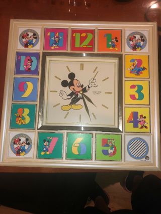 Seiko Mickey Mouse Disney Automated Musical Clock 16 " X 16.  5