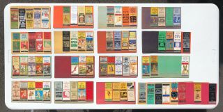 (77) Vintage / Indiana Tavern Bar / Matchbooks Covers / Circa 1940s - 50s