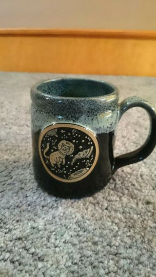 Deneen Pottery Scotty Russell Space Cat Mug