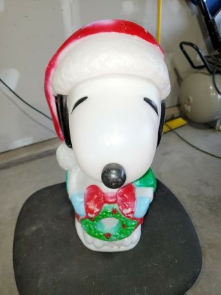 Snoopy Christmas Wreath Santa 