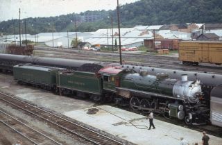 Southern Railway Railroad Steam Locomotive 4701 Train 1972 Photo Slide