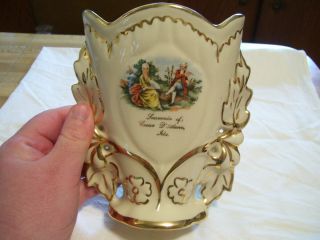 Vintage Souvenir Vase Of Coeur D Alene Idaho