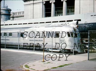 Sep 1960 Pioneer Zephyr Chicago Mus Of Sci & Ind Kodachrome Slide Railroad