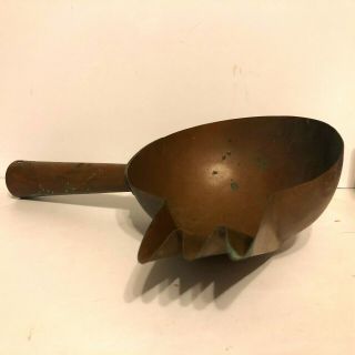 Thos Mills Bros Philadelphia Antique Solid Copper Candy Mold Pourer 3 Tines