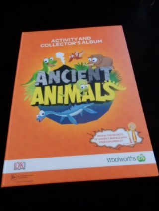 Woolworths Collectors Album Ancirnt Animals Full Set