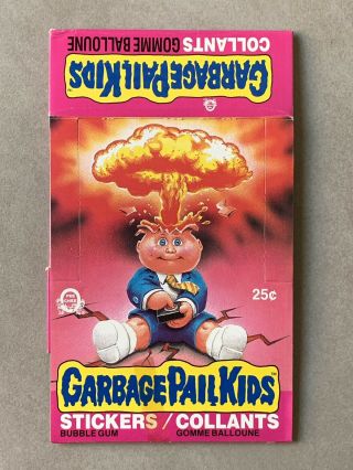 O Pee Chee 1985 Topps Gpk Garbage Pail Kids 1st Series Empty Display Box