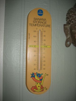 Vtg Chiquita Banana Storage Temperature Gauge Thermometer
