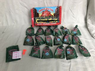 1986 Topps Garbage Pail Kids Toys Display Box With 17 Bags