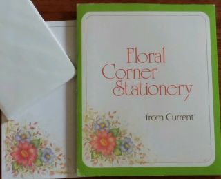 Vintage Current Floral Corner Stationery 1421 Design,  Second Sheets & Envelopes