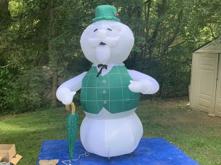 Rare Gemmy Christmas Inflatable Rudolph - Sam The Snowman