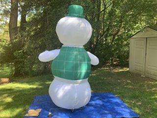 Rare Gemmy Christmas Inflatable Rudolph - Sam The Snowman 6