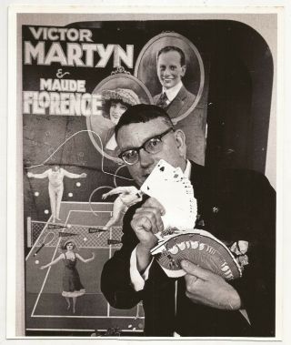 Photo Of Topper Martyn In Front Of His Parents Magic Poster