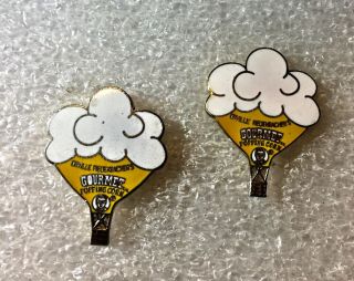 Orville Redenbacher Popcorn,  Special Shape Vintage Hot Air Balloon Pins