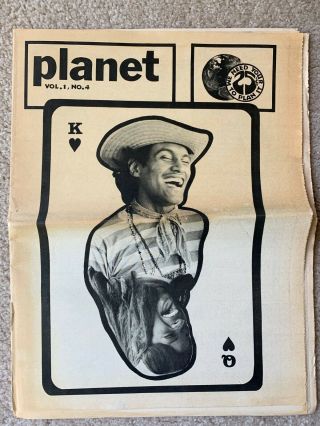 Planet,  Underground S.  F.  Newspaper,  V.  1,  No.  4,  1969,  Music,  Photos,  Interviews