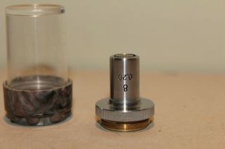 Lomo Microscope Objective 8 0.  20 Rms Thread Macro Photography Lens Mikroskop