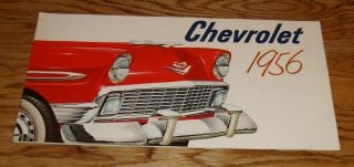 1956 Chevrolet Full Line Deluxe Sales Brochure 56 Chevy Bel Air