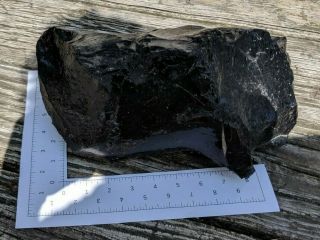 Huge 17 Lb,  Clear Black Obsidian Rough For Knapping,  Cabbing,  Or Lapidary