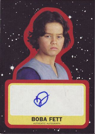Star Wars Journey Last Jedi Red Autograph 1/1 Daniel Logan Boba Fett