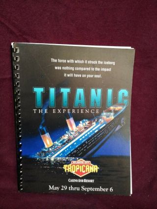 White Star Line Titanic: The Experience Press Book Tropicana Casino
