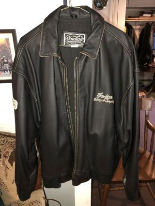 Vintage Indian Motorcycle Leather Jacket And Vest
