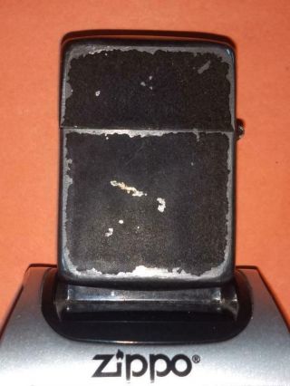 1943 Wwii Black Crackle Steel Zippo Lighter – Available Only To Military