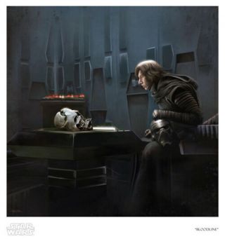 Star Wars " Bloodline " Kylo Ren Giclee Lithograph Art Print Poster Brian Rood Tfa