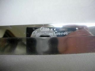 Case XX Chromium CARVING SET Stag Handle Carver Knife Meat Fork Sharpening Steel 4