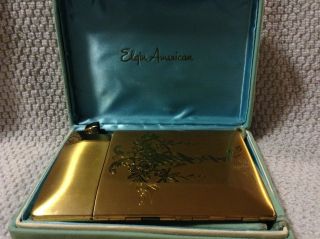 Vintage Elgin American Magic Action Gold Colored Lighter