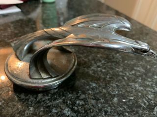 1931 - 33 Chevy Eagle Vintage Hood Ornament Radiator Cap Mascot Flying Winged