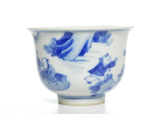 A Chinese Blue And White Porcelain Cup
