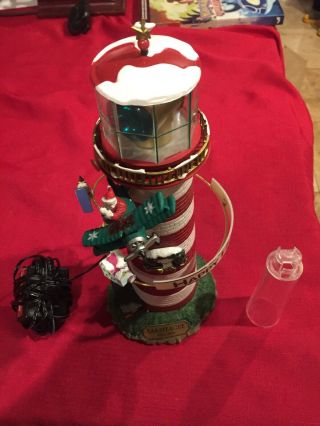 Mr.  Christmas Collectibles Tree Topper Holiday Lighthouse Assateague Virginia 99
