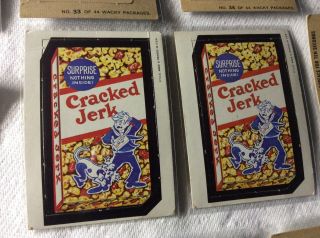 WACKY PACKAGES 1967 SET 1 - 44.  DIE CUT With 17 & 38 VARIATION.  VERY GOOD TO EX. 10