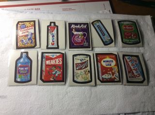 WACKY PACKAGES 1967 SET 1 - 44.  DIE CUT With 17 & 38 VARIATION.  VERY GOOD TO EX. 4