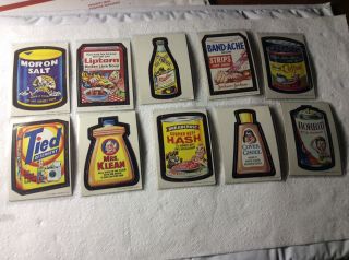 WACKY PACKAGES 1967 SET 1 - 44.  DIE CUT With 17 & 38 VARIATION.  VERY GOOD TO EX. 6