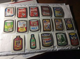 WACKY PACKAGES 1967 SET 1 - 44.  DIE CUT With 17 & 38 VARIATION.  VERY GOOD TO EX. 8