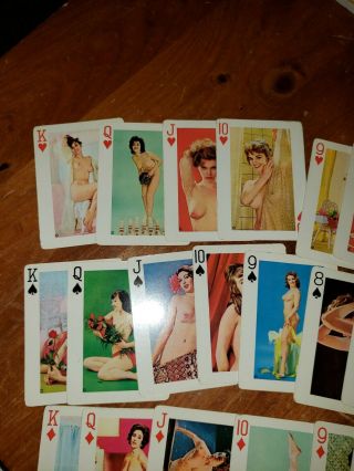 Fifty - Two Girlie Nude Playing Cards Complete 1950s Vintage Pinups Complete 2