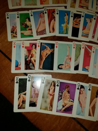 Fifty - Two Girlie Nude Playing Cards Complete 1950s Vintage Pinups Complete 3