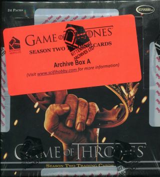 Game Of Thrones Season 2 Factory Archive Box A - Foil Base & Chase & Bt