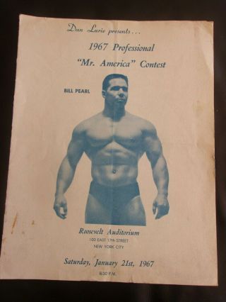 Vintage Rare Dan Lurie 1967 Mr America Contest Bodybuilding Strongman Muscle