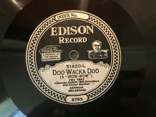 Georgia Melodians Edison Diamond Disc 51420 Doo Wacka Doo
