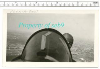C.  1924 Rare Benny Howard Notated Photo In Flight Over Houston Rice Institute