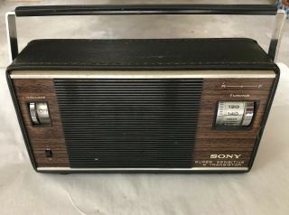 Vintage Sony Sensitive 9 Transistor Radio Sounds Great