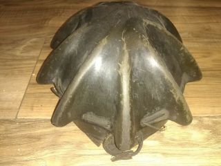 Vintage Miners Helmet Turtle Shell Leather Coal Mining Hat Cap