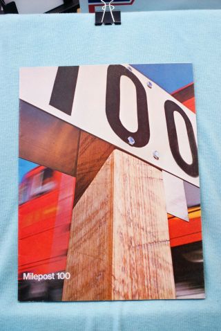 Santa Fe 100th Year Anniversary (1968) Brochure: Milepost 100