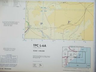 Tactical Pilotage Chart Tpc L - 6a Ethiopia / Somalia Large Scale Map