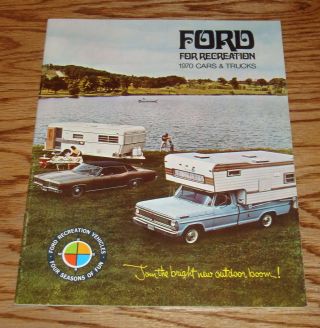 1970 Ford For Recreation Car & Truck Sales Brochure 70 Mustang Falcon