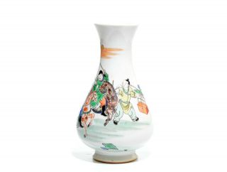 A Chinese Kangxi - Style Famille Verte Porcelain Vase 2