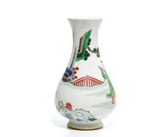 A Chinese Kangxi - Style Famille Verte Porcelain Vase 3